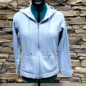 Sonoma light blue zip front hoodie, size Medium